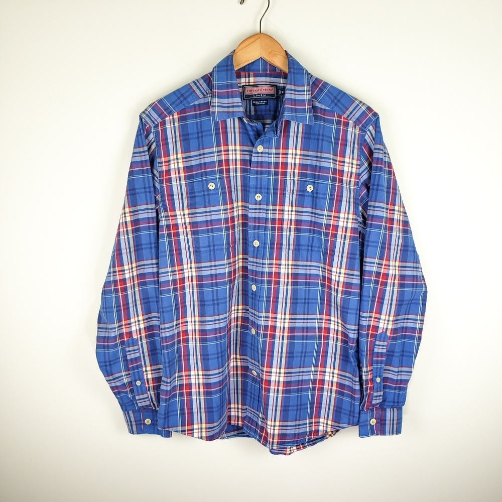 Vineyard Vines Plaid Edgar Long Sleeve Button Up